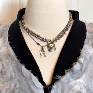 Chain Lock & Key Necklace